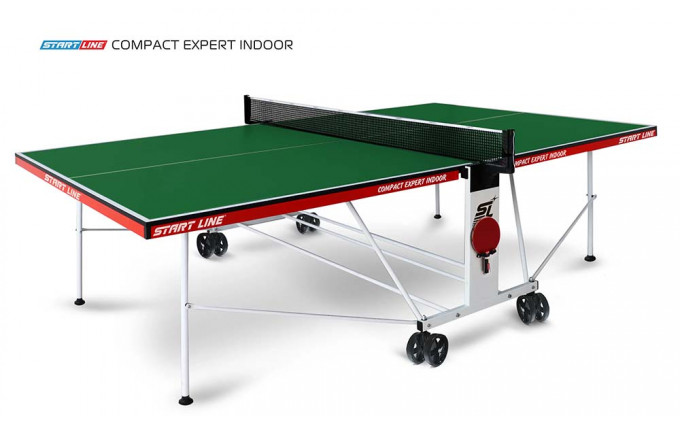 Теннисный стол Start Line Compact Expert Outdoor green