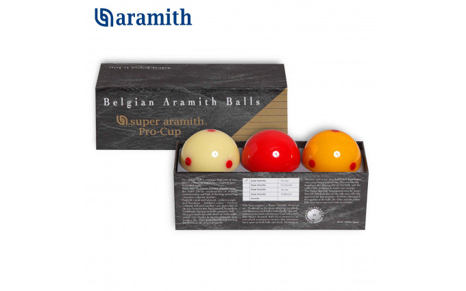 Шары Super Aramith Pro-Cup Carom ø61,5мм 3шара