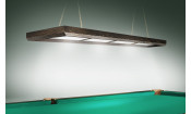 Лампа Evolution 4 секции ПВХ (ширина 600) (Пленка ПВХ Старое дерево,фурнитура бриллиант)