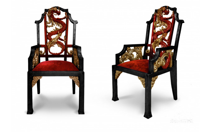 Стул бильярдный Dragon  граб (Dragon красный,54 Velvet-Lux,Ткань Vilvet Lux)