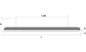 Лампа Evolution 4 секции сосна (ширина 600) (№7,фурнитура бриллиант)