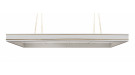 Лампа "Neo" 4 секции ЛДСП (серый, цепь хром, фурнитура хром, 4 точки крепления)