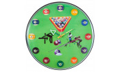 Часы настенные «12 шаров» D32 см (зеленые), пластик